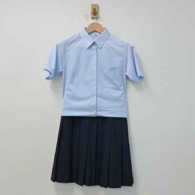 【中古】東京都 富士高等学校 女子制服 3点（シャツ・シャツ・スカート）sf015328