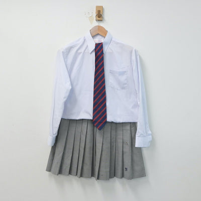 【中古】愛知県 名東高等学校 女子制服 4点（ブレザー・シャツ・スカート）sf015331