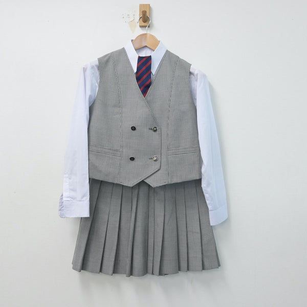 中古制服】愛知県 名東高等学校 女子制服 4点（シャツ・ベスト・スカート）sf015332【リサイクル学生服】 | 中古制服通販パレイド