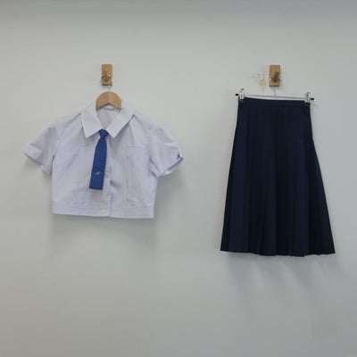 【中古】佐賀県 鳥栖高等学校 女子制服 4点（シャツ・シャツ・スカート）sf015340