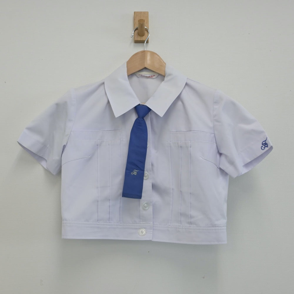 【中古】佐賀県 鳥栖高等学校 女子制服 4点（シャツ・シャツ・スカート）sf015340