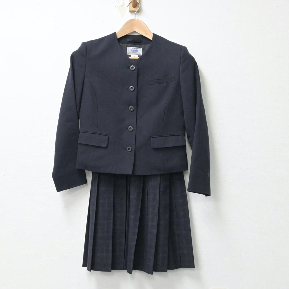 【中古】佐賀県 香楠中学校 女子制服 3点（ブレザー・ベスト・スカート）sf015341