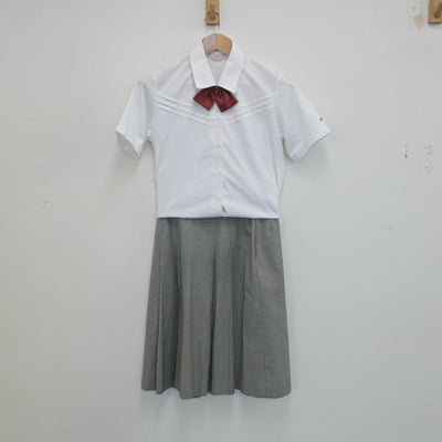 【中古】大阪府 大阪市立南高等学校 女子制服 3点（シャツ・スカート）sf015348