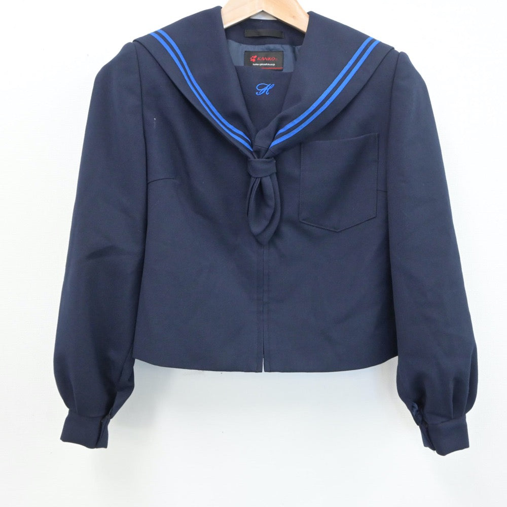 【中古】山口県 山口市立平川中学校 女子制服 2点（セーラー服・スカート）sf015352