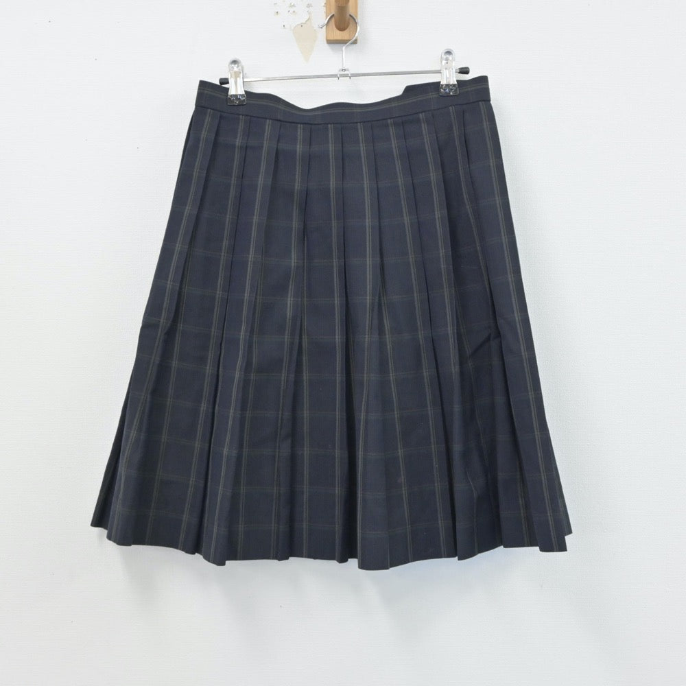 【中古】埼玉県 北本高等学校 女子制服 4点（シャツ・ニットベスト・スカート）sf015359