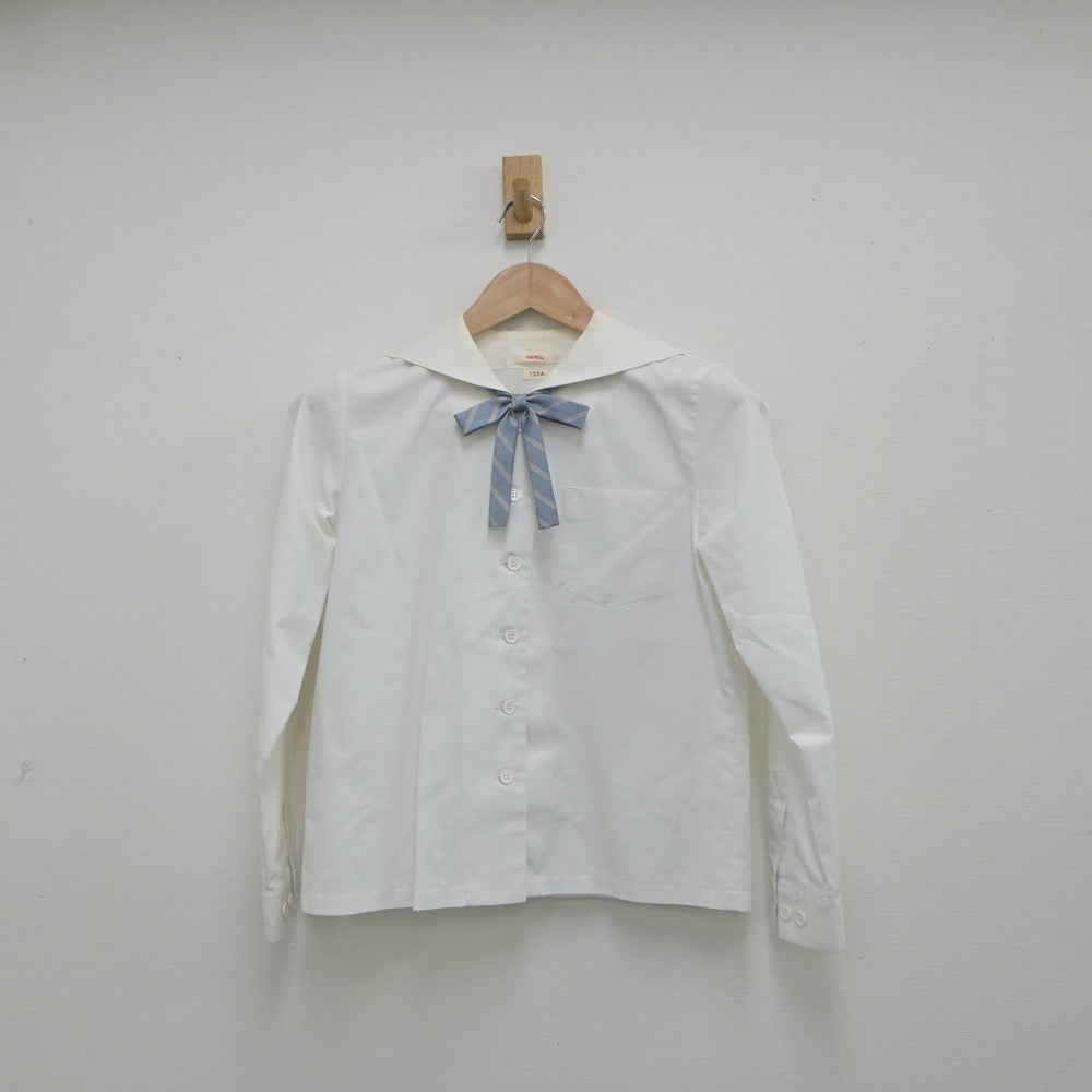 【中古】佐賀県 香楠中学校 女子制服 3点（シャツ・スカート）sf015363