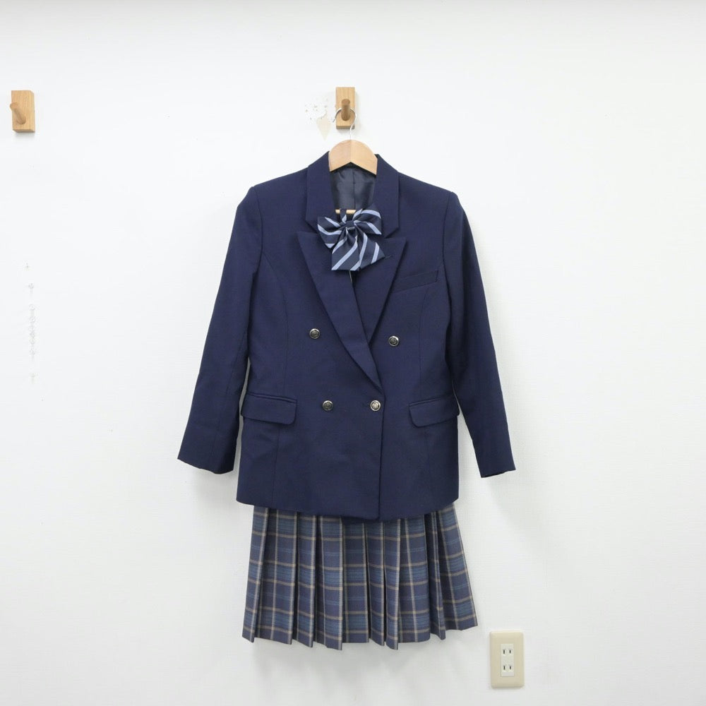 【中古】東京都 武蔵野北高等学校 女子制服 7点（ブレザー・スカート）sf015365