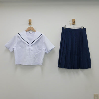 【中古】兵庫県 加古川北高等学校 女子制服 3点（セーラー服・スカート）sf015366
