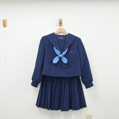 【中古】兵庫県 加古川北高等学校 女子制服 3点（セーラー服・スカート）sf015367