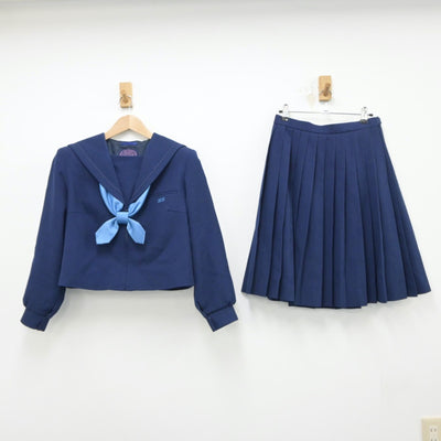 【中古】兵庫県 加古川北高等学校 女子制服 3点（セーラー服・スカート）sf015367