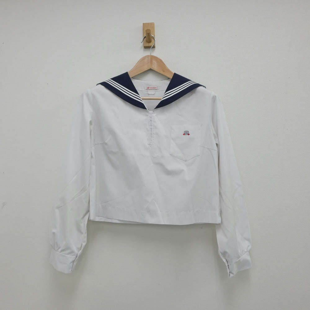 【中古】兵庫県 高砂高等学校 女子制服 3点（セーラー服・スカート）sf015369