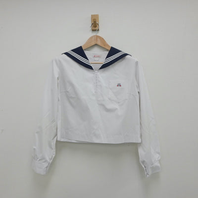 【中古】兵庫県 高砂高等学校 女子制服 3点（セーラー服・スカート）sf015369