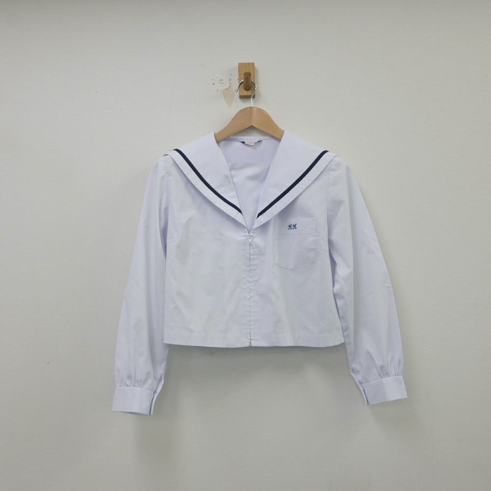 【中古】兵庫県 加古川北高等学校 女子制服 2点（セーラー服）sf015371