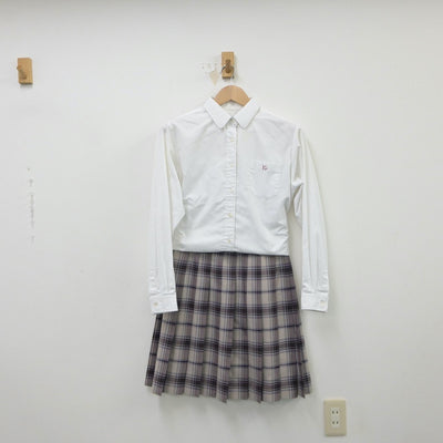 【中古】東京都 八雲学園中学校高等学校 女子制服 2点（シャツ・スカート）sf015373