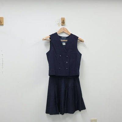 【中古】埼玉県 小川高等学校 女子制服 3点（ブレザー・ベスト・スカート）sf015375