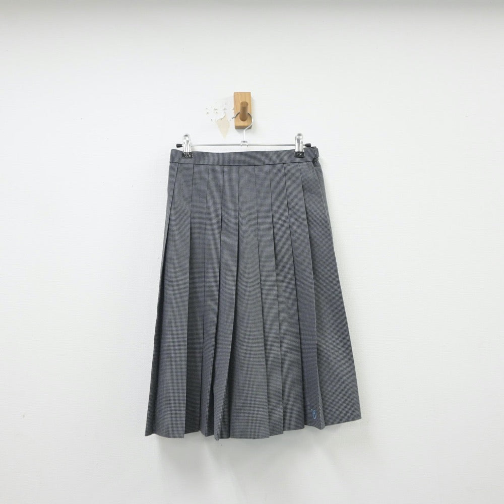 【中古】栃木県 宇都宮南高等学校 女子制服 4点（シャツ・ニットベスト・スカート）sf015381