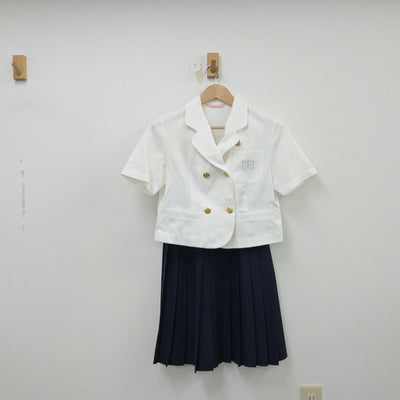 【中古】愛知県 椙山女学園高等学校 女子制服 3点（シャツ・スカート）sf015385