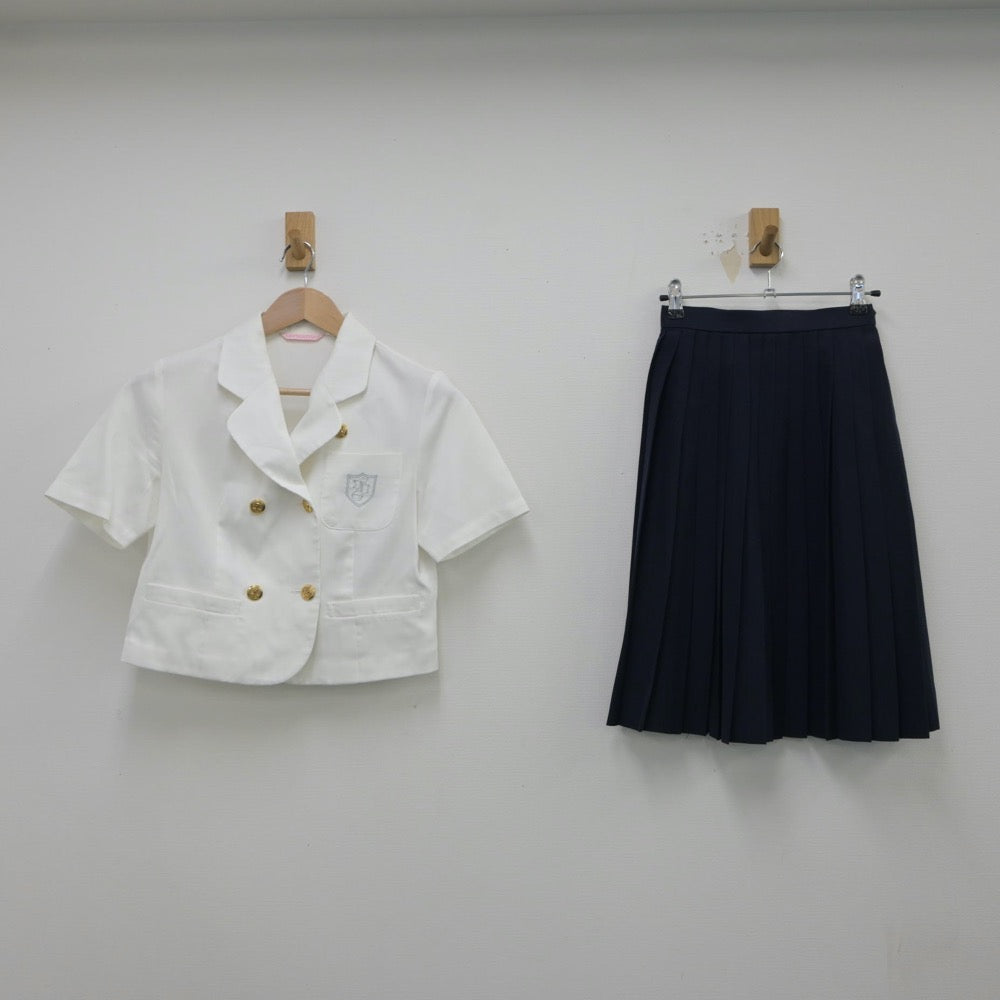 【中古】愛知県 椙山女学園高等学校 女子制服 3点（シャツ・スカート）sf015385