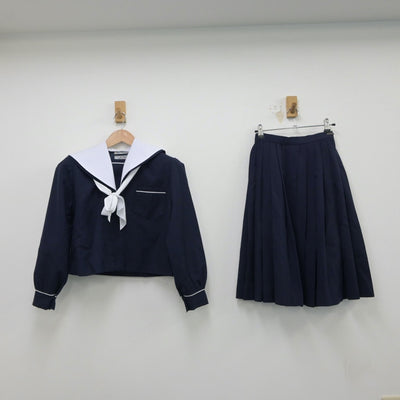 【中古】静岡県 浜松中部中学校 女子制服 4点（セーラー服・スカート）sf015386