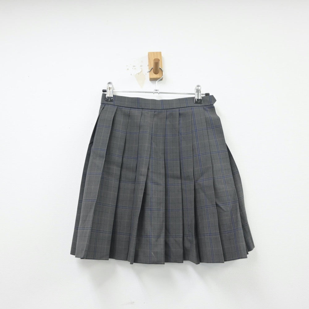 【中古】大阪府 西成高等学校 女子制服 3点（シャツ・ニットベスト・スカート）sf015389