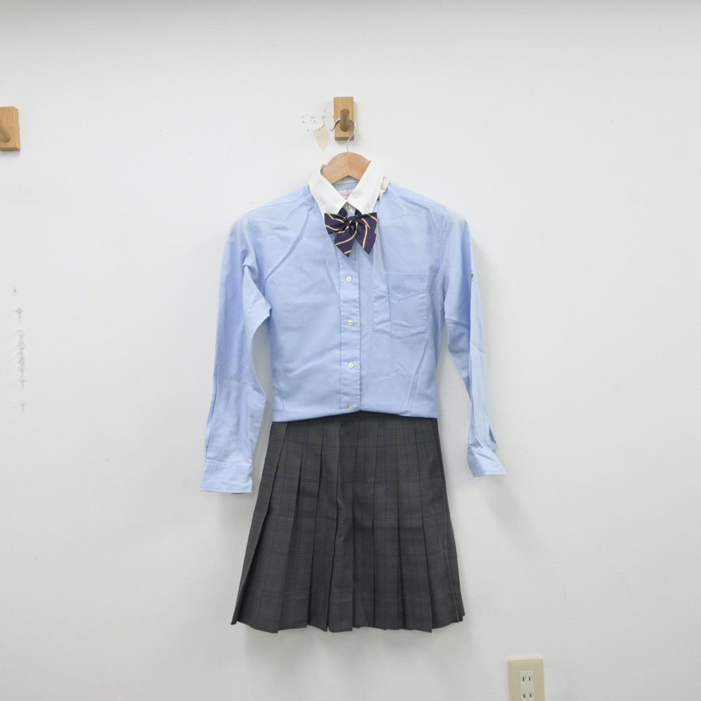 【中古】大阪府 西成高等学校 女子制服 4点（ブレザー・シャツ・スカート）sf015390