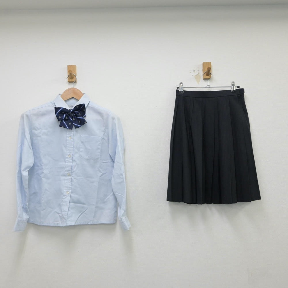 【中古】兵庫県 六甲アイランド高等学校 女子制服 4点（ブレザー・シャツ・スカート）sf015391