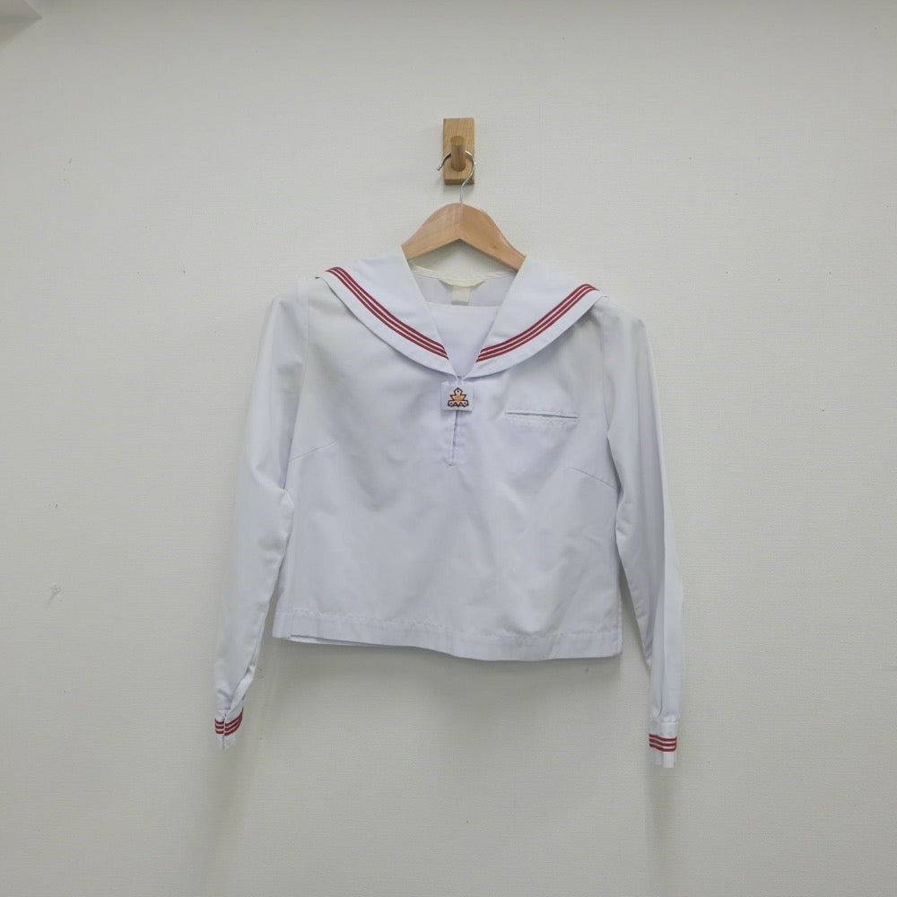 【中古】秋田県 本荘北中学校 女子制服 2点（セーラー服・スカート）sf015398