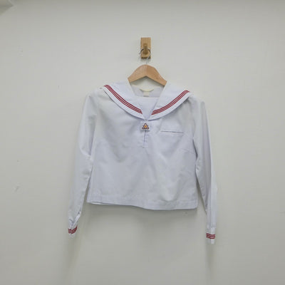 【中古】秋田県 本荘北中学校 女子制服 2点（セーラー服・スカート）sf015398