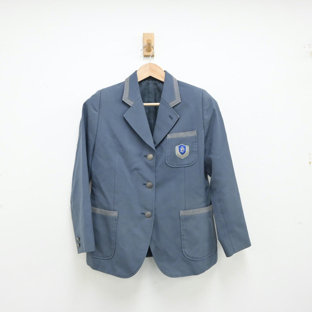 【中古】秋田県 山王中学校 女子制服 3点（ブレザー・スカート・スカート）sf015400