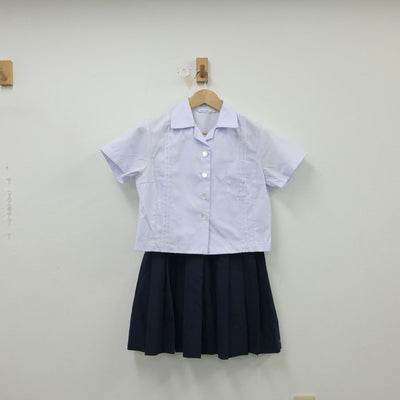 【中古】大阪府 八尾高等学校 女子制服 2点（シャツ・スカート）sf015404