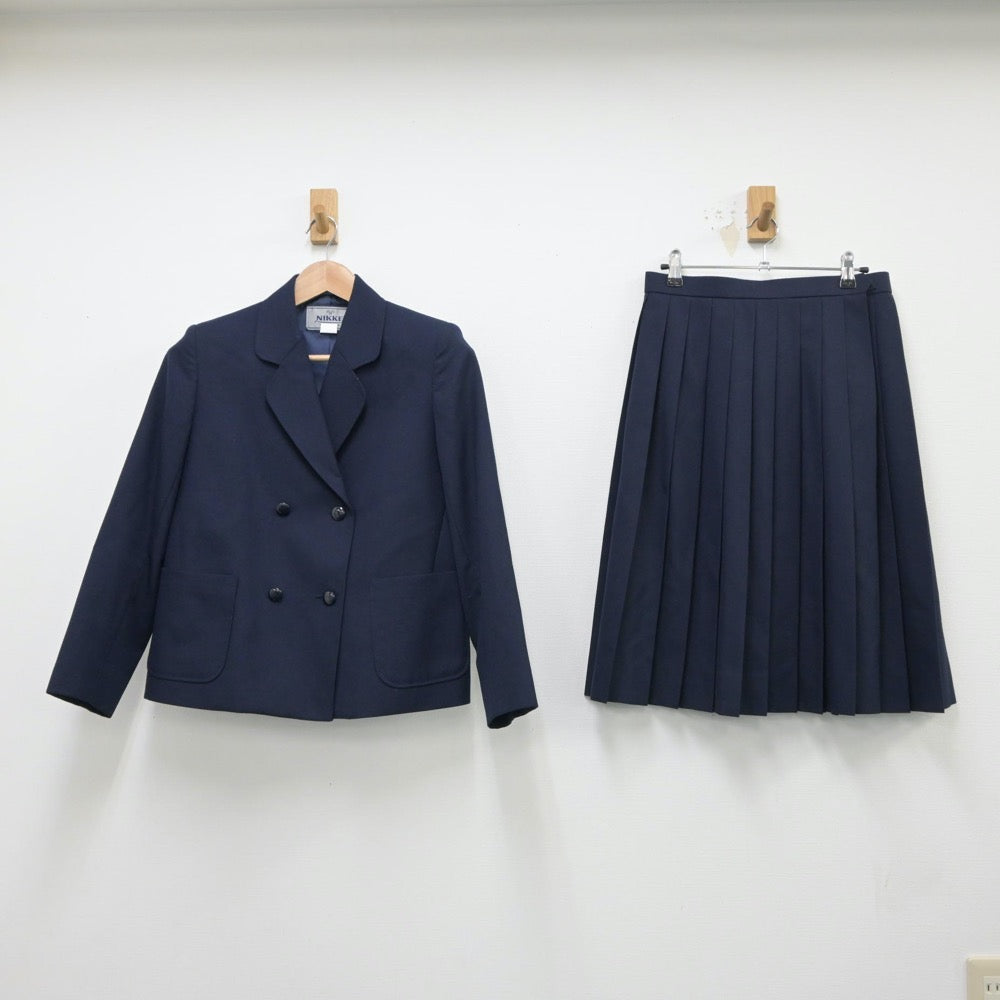 【中古】三重県 四日市市立羽津中学校 女子制服 2点（ブレザー・スカート）sf015416