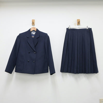 【中古】三重県 四日市市立羽津中学校 女子制服 2点（ブレザー・スカート）sf015416