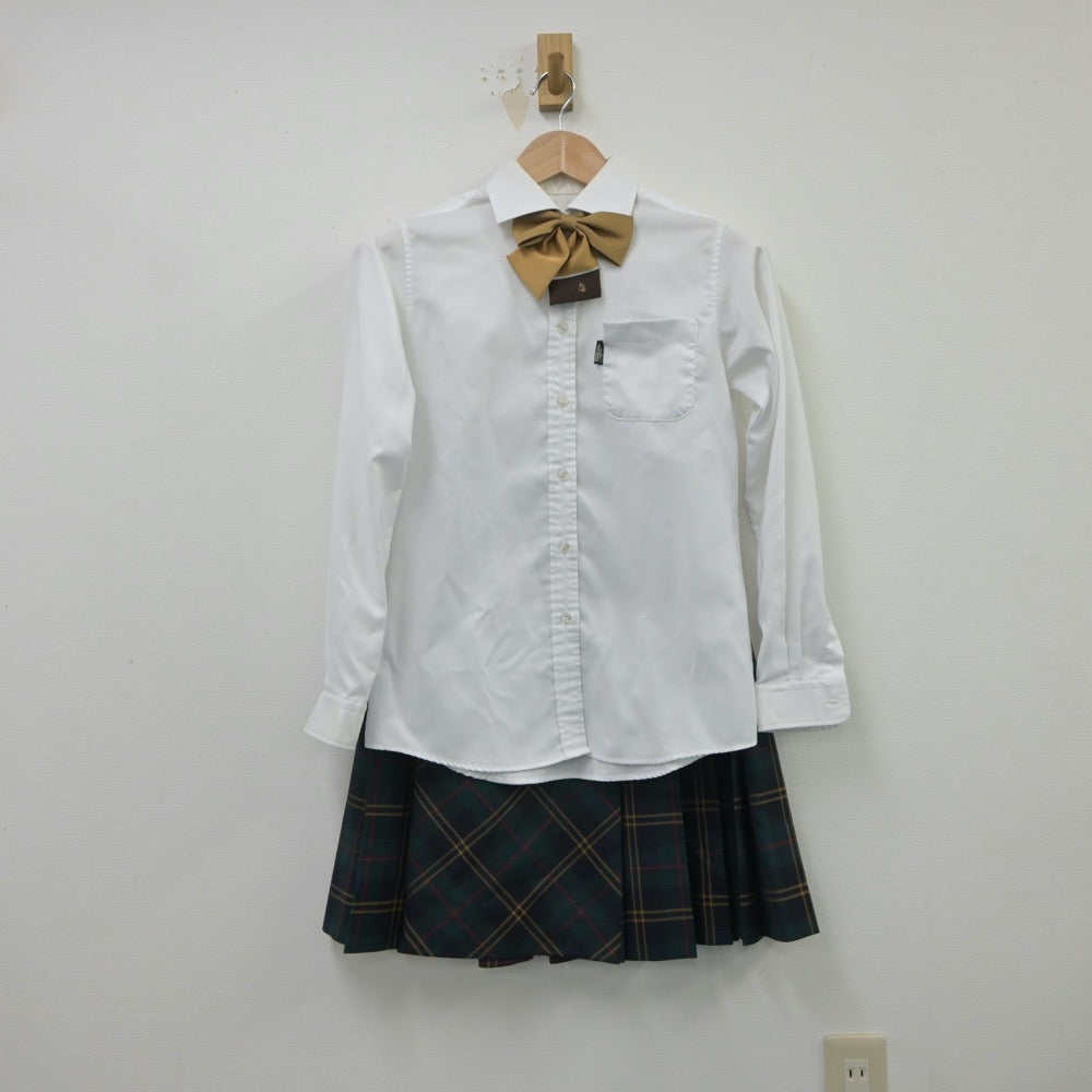 【中古】茨城県 つくば秀英高等学校 女子制服 4点（ブレザー・シャツ・スカート）sf015419