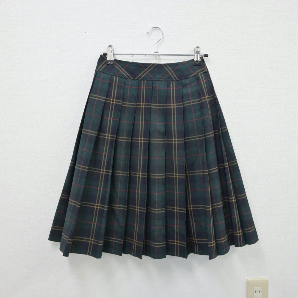 【中古】茨城県 つくば秀英高等学校 女子制服 2点（ニットベスト・スカート）sf015421