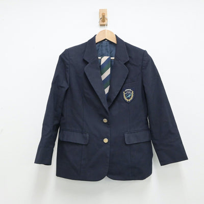 【中古】富山県 富山県立富山北部高等学校 女子制服 3点（ブレザー・スカート）sf015427