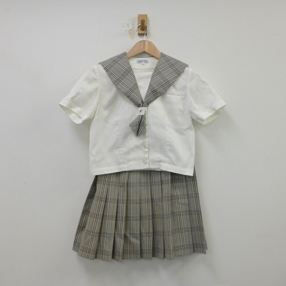 【中古】富山県 富山県立富山北部高等学校 女子制服 5点（セーラー服・スカート）sf015429