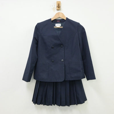 【中古】富山県 富山市立富山南部中学校 女子制服 3点（ブレザー・スカート）sf015430