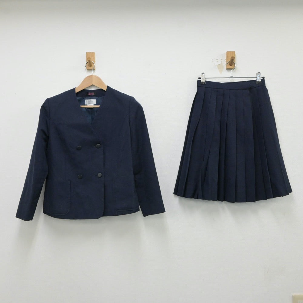 【中古】富山県 富山市立富山南部中学校 女子制服 3点（ブレザー・スカート）sf015430