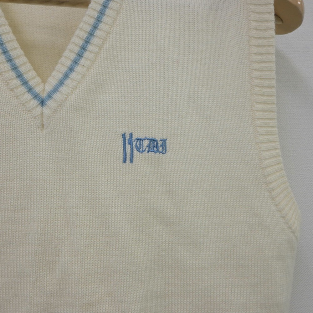 【中古】東京都 拓殖第一高等学校 女子制服 2点（ニットベスト）sf015434