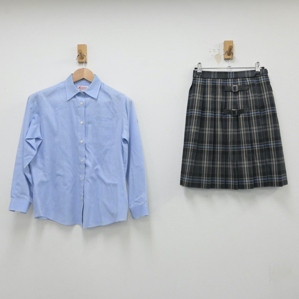 【中古】東京都 拓殖第一高等学校 女子制服 4点（シャツ・スカート）sf015436