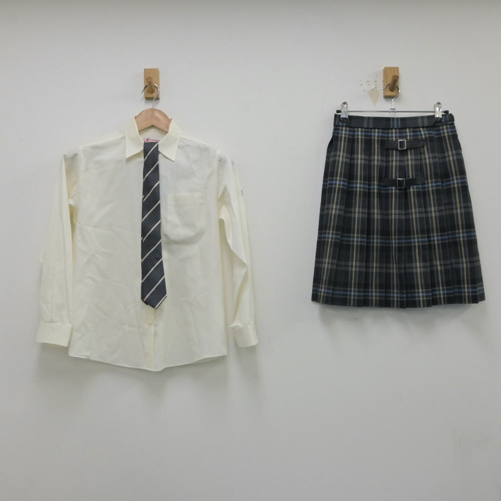 【中古】東京都 拓殖第一高等学校 女子制服 4点（シャツ・スカート）sf015436