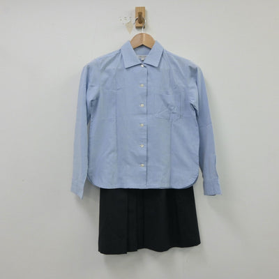 【中古】滋賀県 龍谷大学付属平安高等学校 女子制服 2点（シャツ・スカート）sf015444