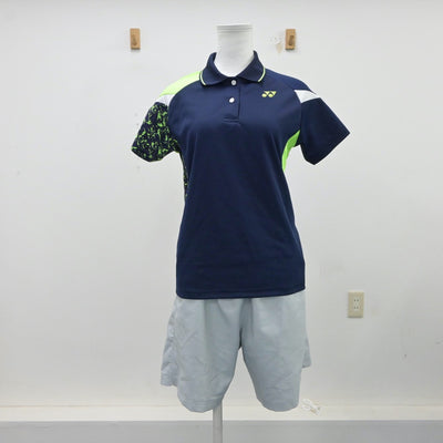 【中古】茨城県 村立東海中学校/軟式テニス部ユニフォーム 女子制服 2点（部活ユニフォーム 上下）sf015445