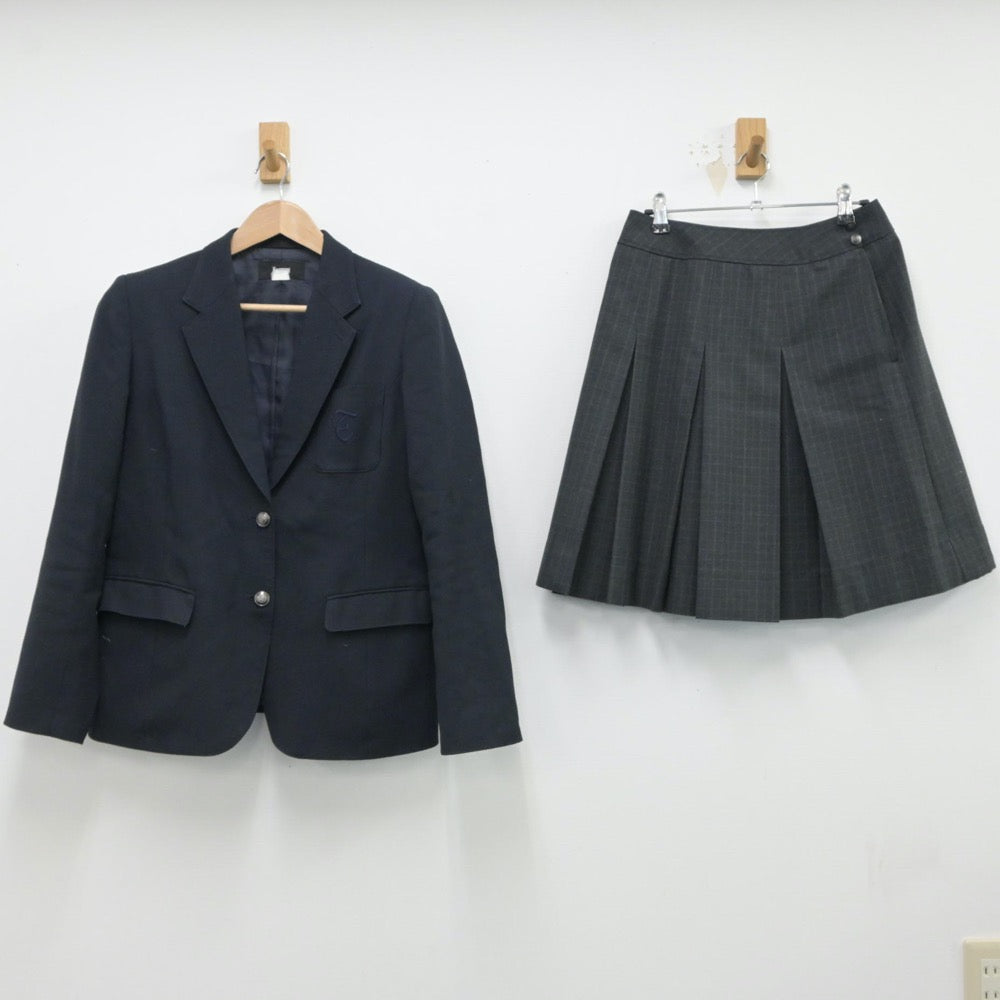 【中古】東京都 大成高等学校 女子制服 2点（ブレザー・スカート）sf015449