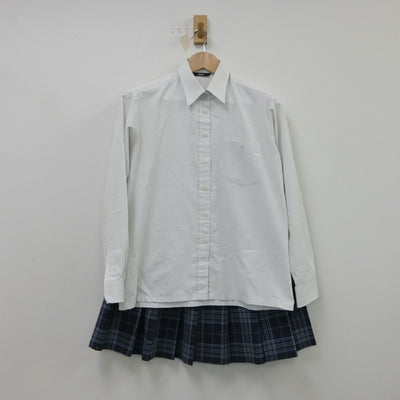 【中古】東京都 大成高等学校 女子制服 3点（シャツ・スカート）sf015450