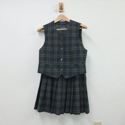 【中古】北海道 北海道札幌西陵高等学校 女子制服 4点（ブレザー・ベスト・スカート）sf015455