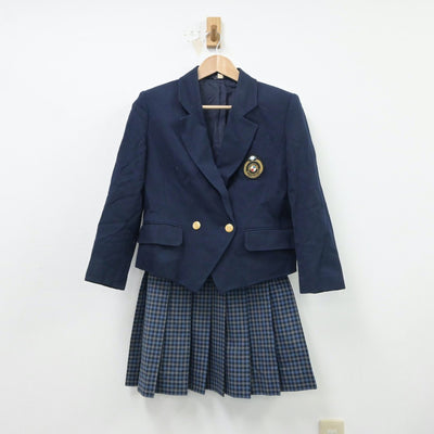 【中古】長崎県 九州文化学園高等学校 女子制服 2点（ブレザー・スカート）sf015459