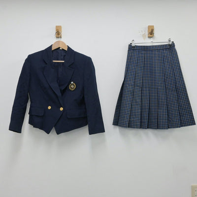 【中古】長崎県 九州文化学園高等学校 女子制服 2点（ブレザー・スカート）sf015459