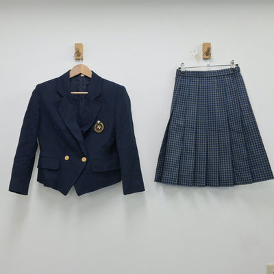 【中古】長崎県 九州文化学園高等学校 女子制服 2点（ブレザー・スカート）sf015460