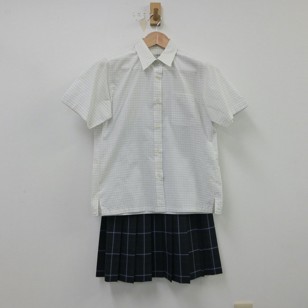 【中古】岐阜県 岐阜県立大垣養老高等学校 女子制服 4点（シャツ・スカート・ニットベスト・スカート）sf015466